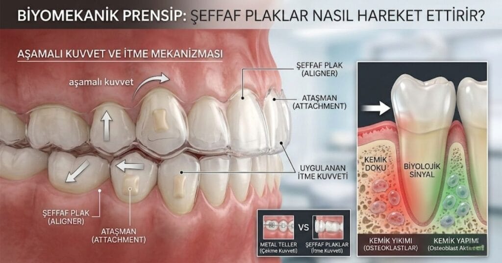 Biyomekanik Prensip Şeffaf Plaklar Dişleri Nasıl Hareket Ettirir